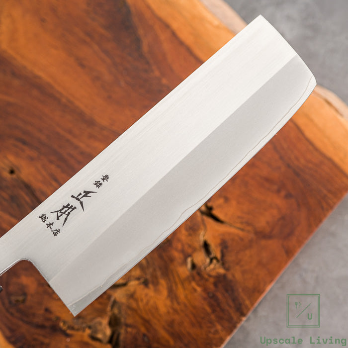Japanese Artisan Knife Masamoto Powder SS Wa Nakiri Knife With Saya