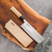 Japanese Artisan Knife Masamoto Powder SS Wa Nakiri Knife With Saya