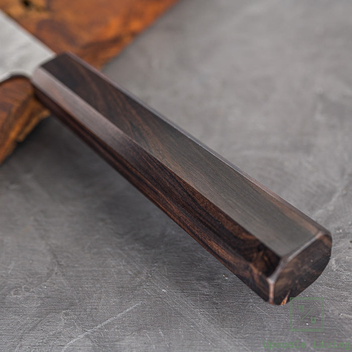Pisau Serba Guna Jepang Hatsukokoro Ginrei Silver#3 Nashiji Santoku 170mm