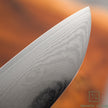 Pisau Dapur Jepang Yasuda hamono Minamotono Kotetsu VG10 Damascus 33-layer Santoku 180MM