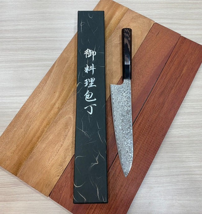 Japanese Knife Hatsukoro ATS-34 Ginga Damascus Gyuto 210mm