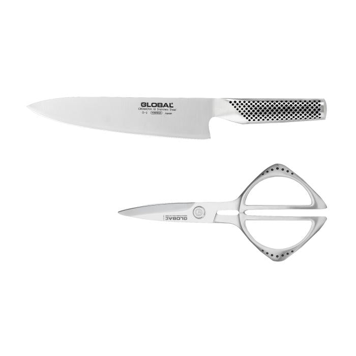 Starter Set Japanese Knife GLOBAL G2210 with G-2 dan GKS-210