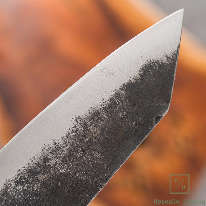 Japanese Artisan Knife Hatsukokoro Kurokuma AO#2 Kurouchi Bunka 165mm