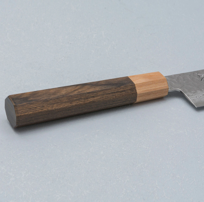 Pisau Dapur Jepang Kotetsu VG10 Tsuchime Damascus Wa-Santoku 180mm
