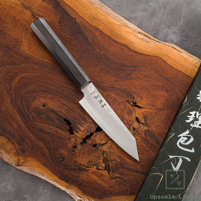 Hatsukokoro Ginrei Silver#3-Layer Nashiji Kiritsuke Petty 125mm