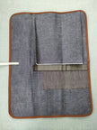 Shibata Takayuki Knife Roll Checked S 3 SLOTS