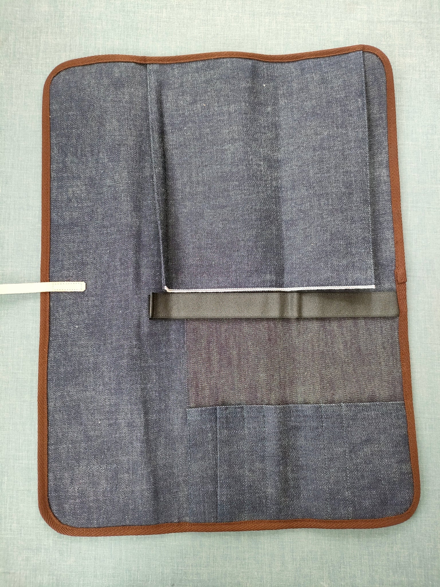 Shibata Takayuki Knife Roll Checked S 3 SLOTS