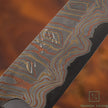 Hatsukokoro Irodori Aogami 2 steel Rainbow Damascus Kurozome Gyuto 240mm