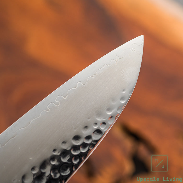 Pisau Dapur Jepang Hatsukokoro Hayabusa VG10 Tsuchime 3Layer Santoku 180mm