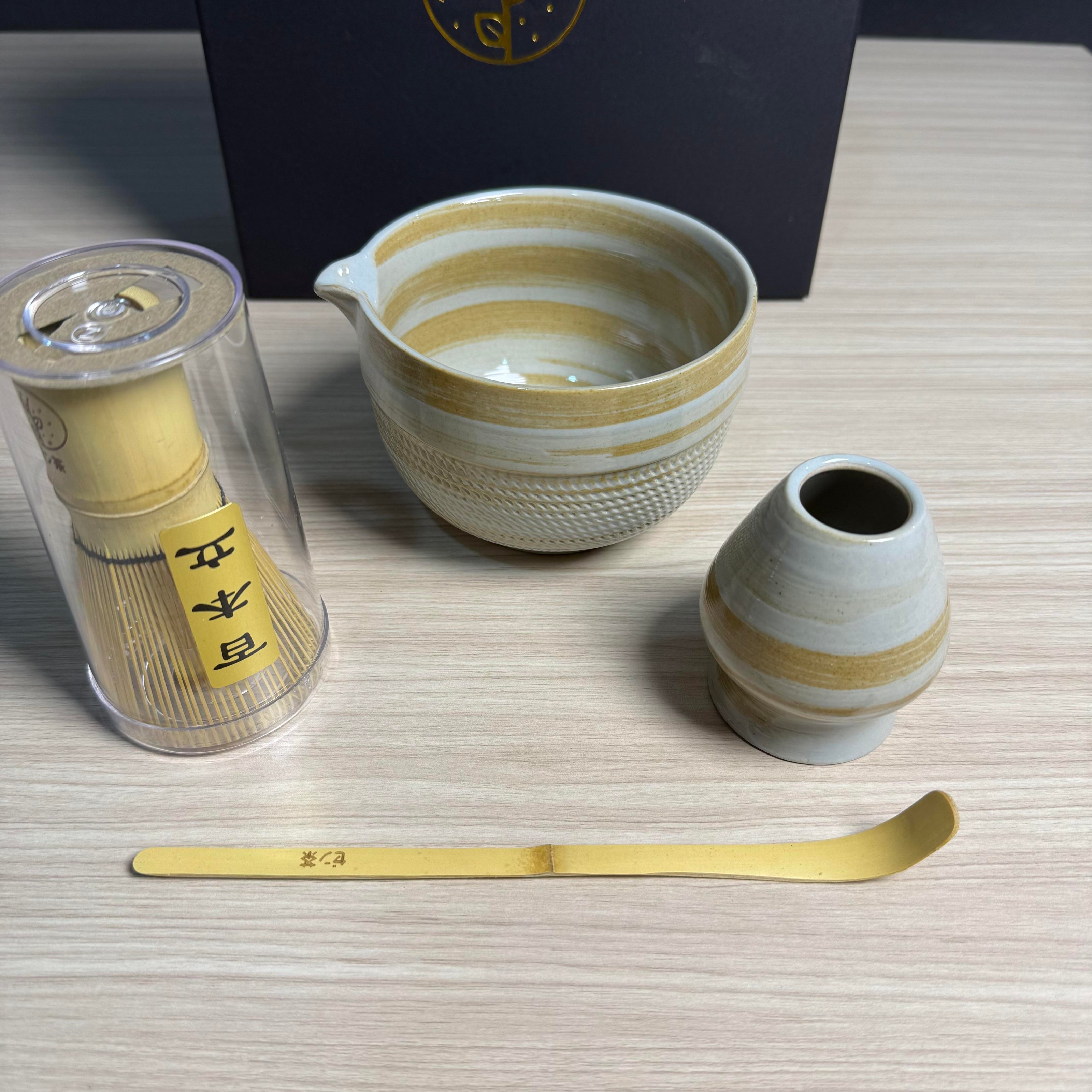 ZenCha Premium Matcha Brewing Set Set of 4 Complete Matcha Preparation