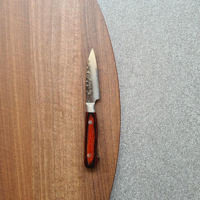 Japanese Knife SAKAI TAKAYUKI 33-Layer Damascus Hammered Paring 80mm