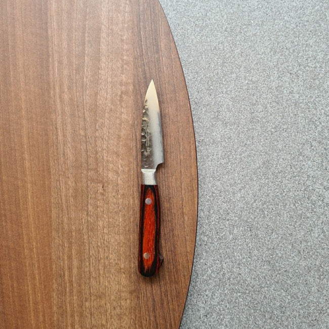Japanese Knife SAKAI TAKAYUKI 33-Layer Damascus Hammered Paring 80mm