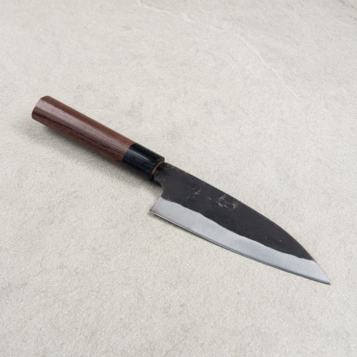 Japanese Knife Yoshida Hamono Aogami#2 Kurouchi Ajikiri 150mm