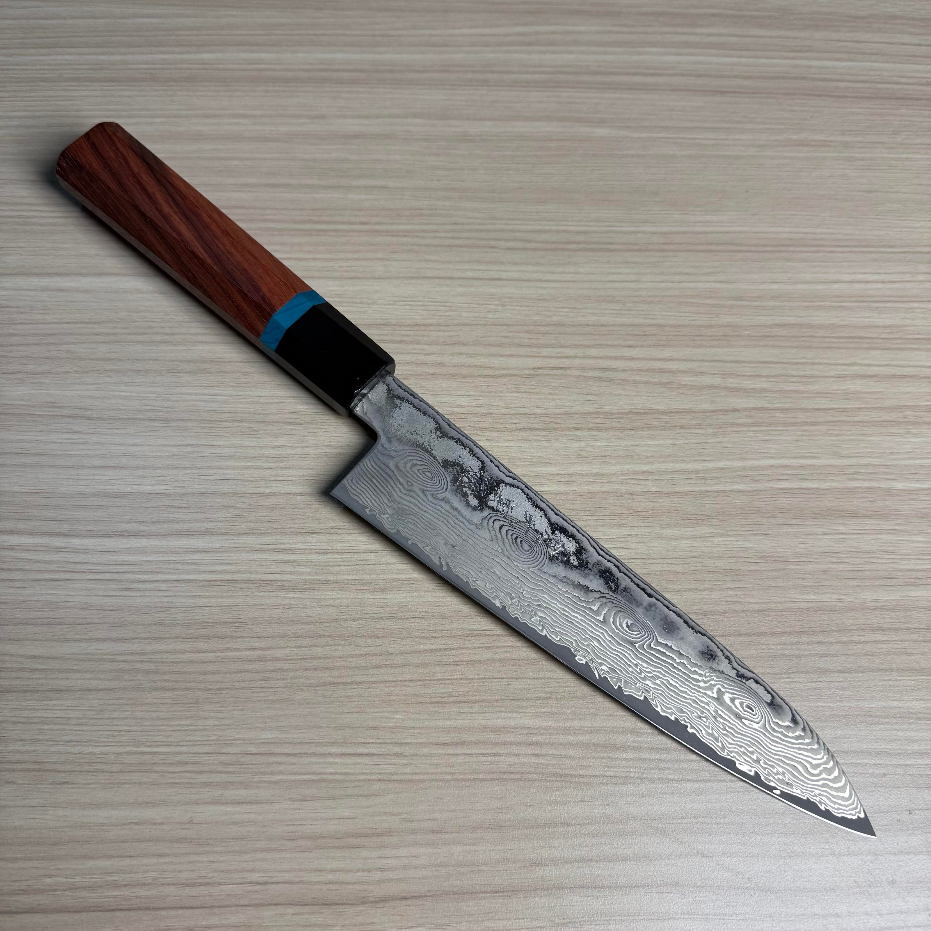 Pisau Dapur Jepang Ryusen Bonten Unryu KAI VG10 Damascus Gyuto 180mm