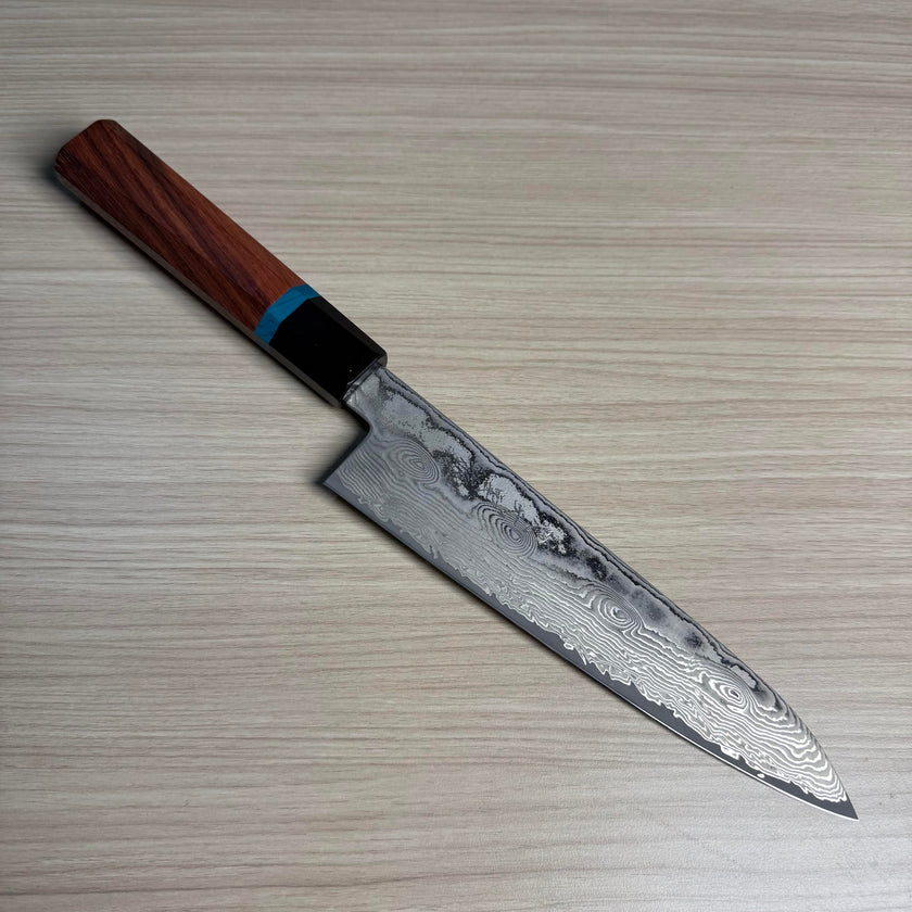 Pisau Dapur Jepang Ryusen Bonten Unryu KAI VG10 Damascus Gyuto 180mm