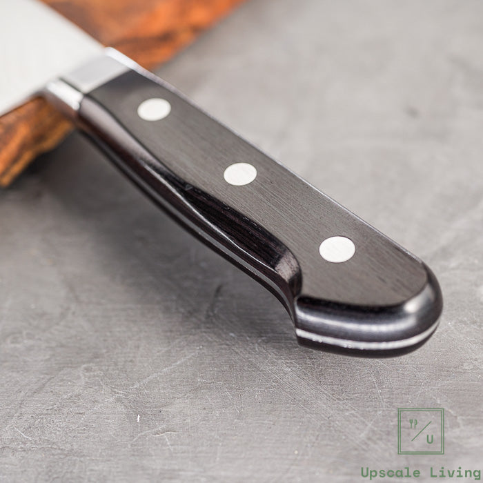 Pisau Dapur Jepang Yasuda hamono Minamotono Kotetsu VG10 Damascus 33-layer Santoku 180MM