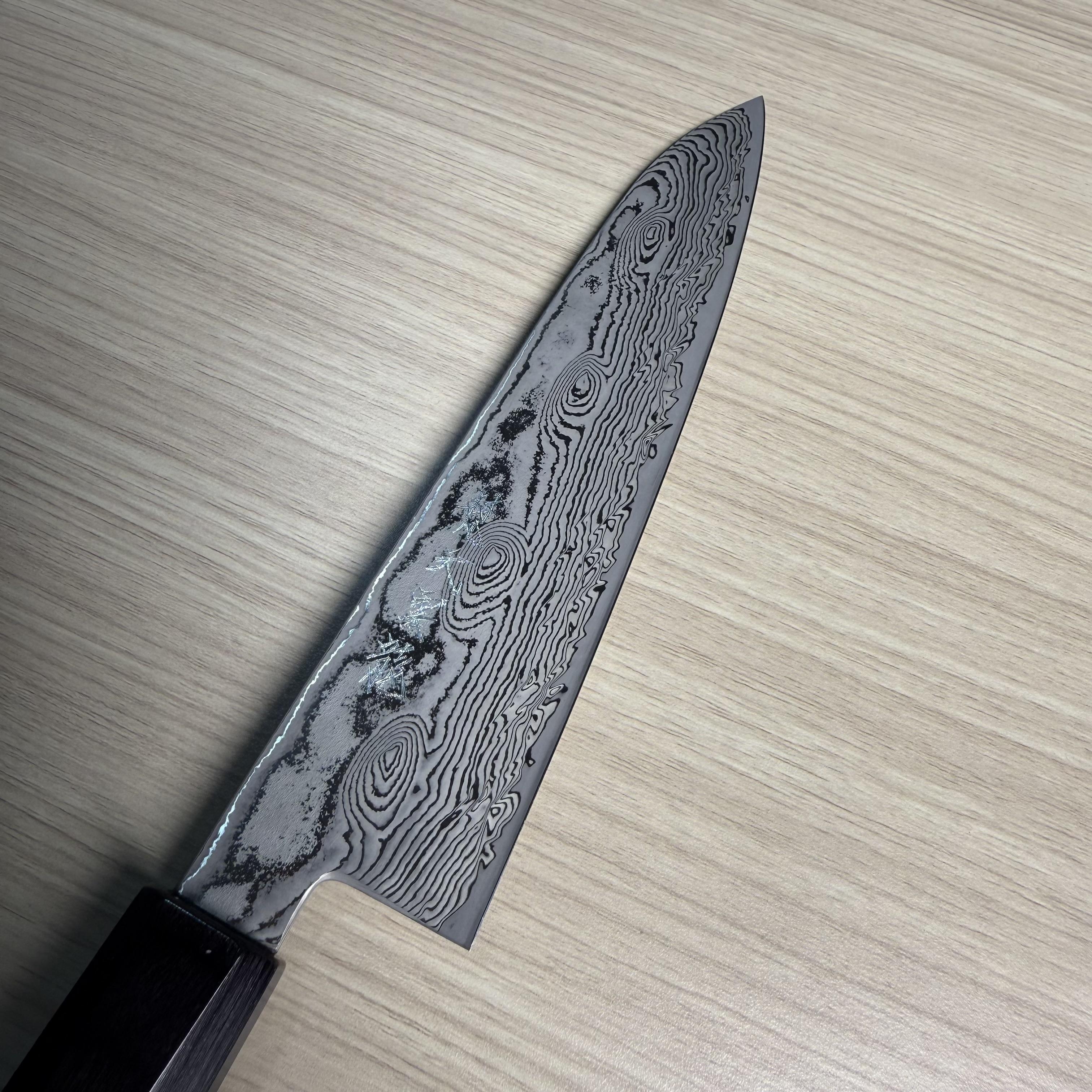 Pisau Dapur Jepang Ryusen Bonten Unryu KAI VG10 Damascus Gyuto 180mm