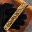 Higonokami Ryubu Brass with black engraved