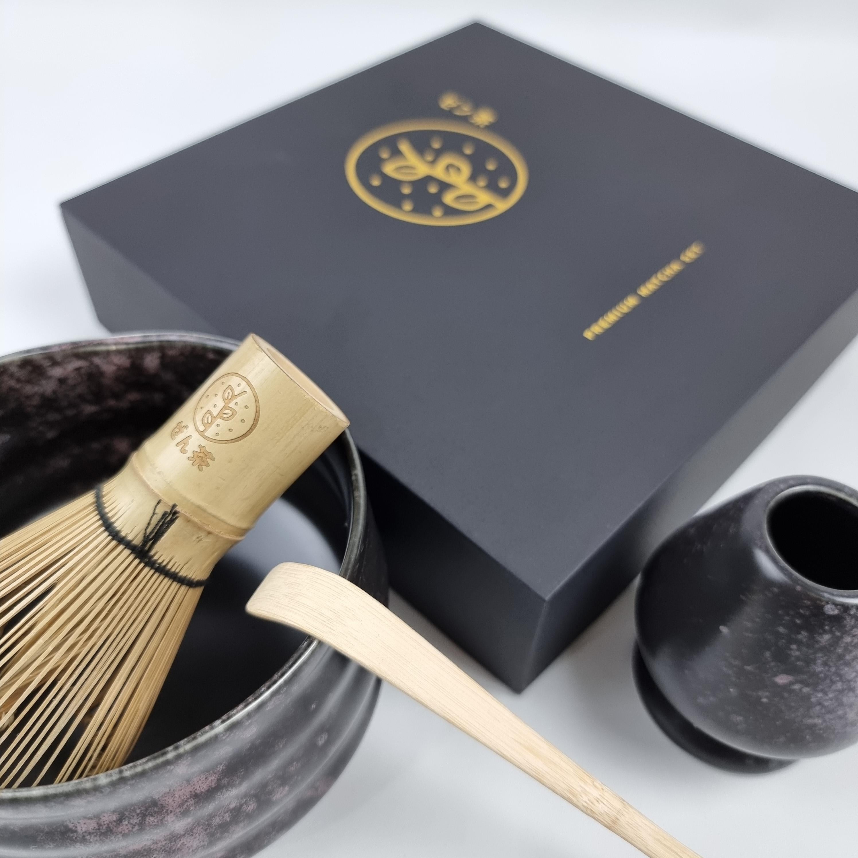 ZenCha Premium Matcha Brewing Set Set of 4 Complete Matcha Preparation