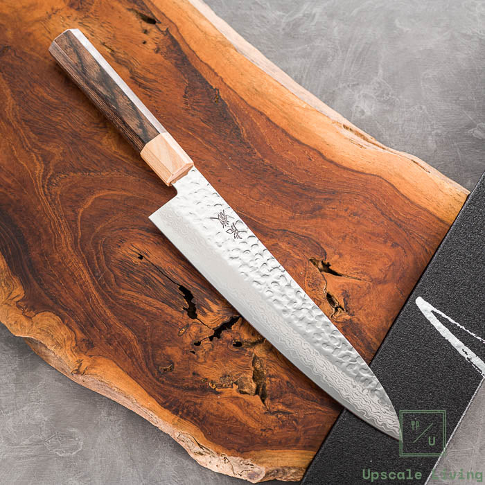 Pisau Dapur Jepang Kotetsu VG10 Tsuchime Damascus Wa-Gyuto 210mm