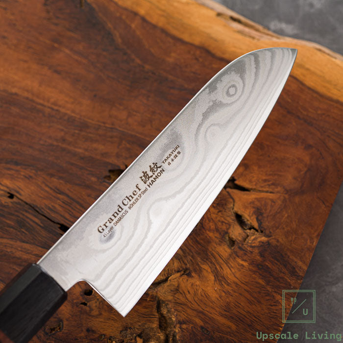 SAKAI TAKAYUKI Grand Chef Hamon Bohler Santoku 170mm