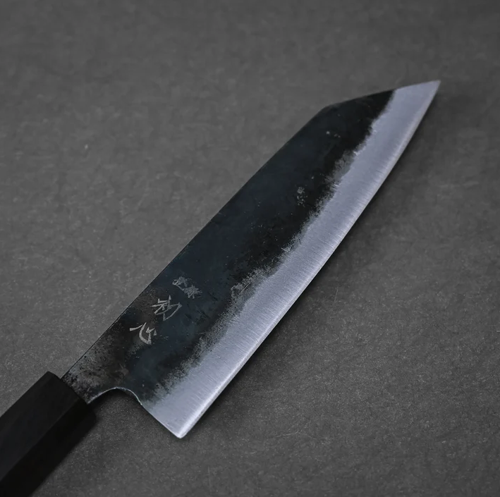 Pisau Dapur Jepang Hatsukokoro Shikkoku Aogami Blue 2 Kurouchi Bunka 165mm
