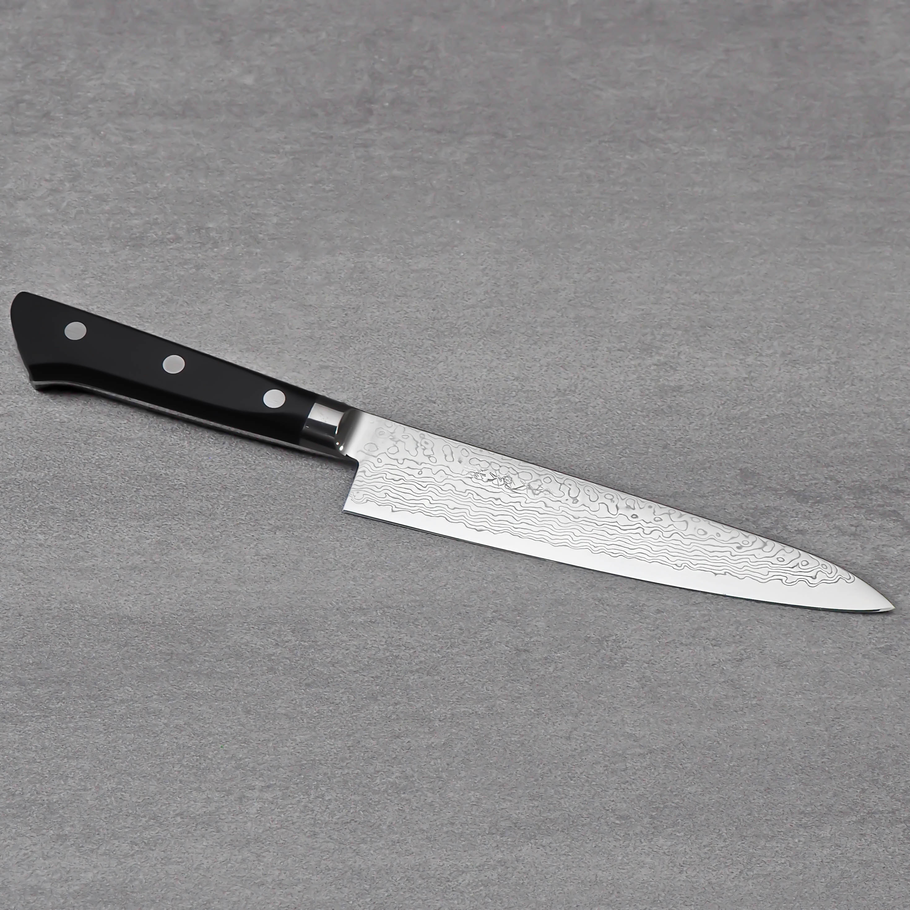 Pisau Dapur Jepang Ryusen Bonten Unryu VG10 Damascus Petty 150mm