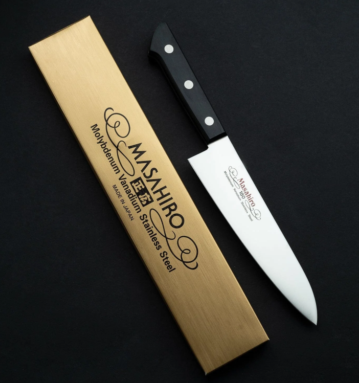 Pisau Dapur Jepang Masahiro MV Black Plywood Gyuto Knife 180mm