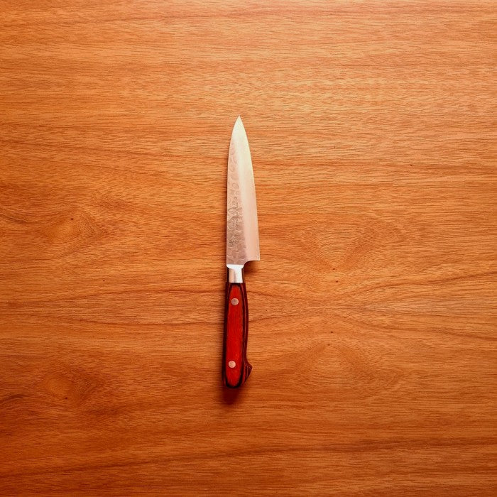 SAKAI TAKAYUKI 33-Layer Damascus Hammered Petty 120mm