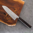 Pisau Serba Guna Jepang Hatsukokoro Ginrei Silver#3 Nashiji Santoku 170mm