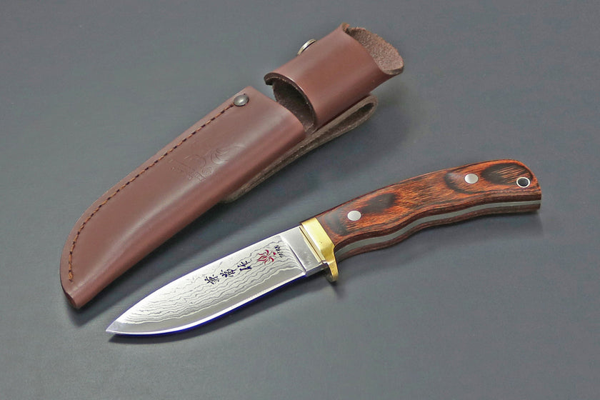 Kanetsune Seki VG10 SUBARU-Drop point Pisau Outdoor
