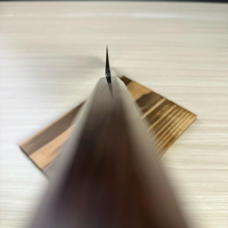 Japanese Artisan Knife Naohito Myojin Shisaragi Shirogami#2 Sakimaru Yanagi 300mm