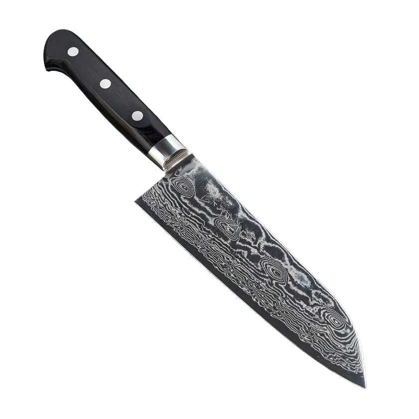 Pisau Dapur Jepang Ryusen Bonten Unryu Santoku VG10 175mm