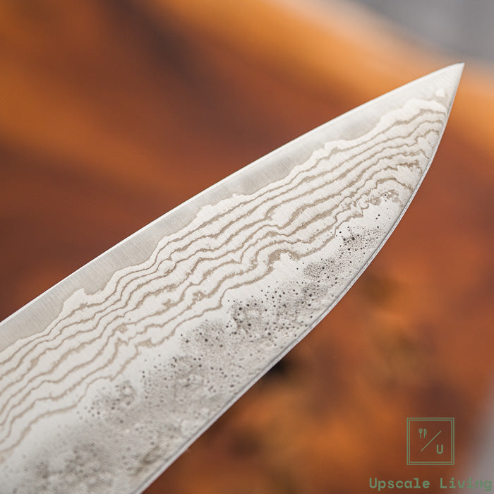 Pisau Dapur Jepang Tsuchime ND440C Matte Gyuto 180mm Oak Handle