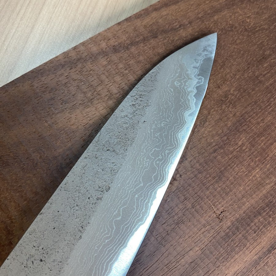 Japanese Knife Nigara x Hatsukokoro Aogami #2 Ryusui Damascus Gyuto 240mm