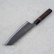 Japanese Knife Mutsumi Hinoura Shirogami#2 SS Kuro-Nashiji Bunka 180mm