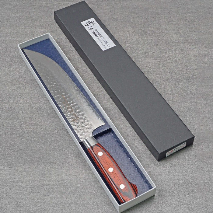 SAKAI TAKAYUKI 33-Layer Damascus Hammered Butcher 210mm