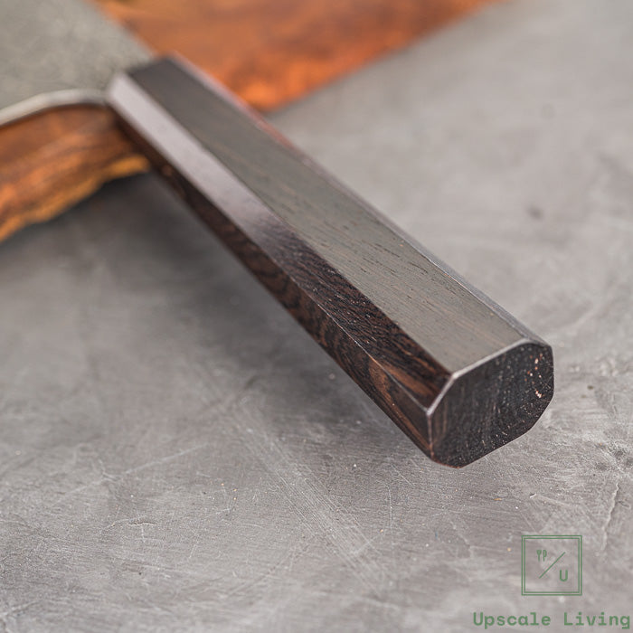 Pisau Dapur Jepang Nigara Hamono Anmon SG2 Damascus Kiritsuke Nakiri 180mm