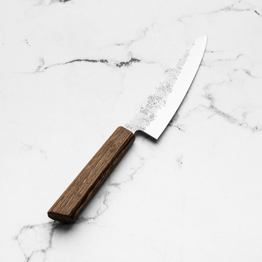 Pisau Dapur Jepang Suncraft Senzo Retro Silver#3 Ko Santoku 143mm