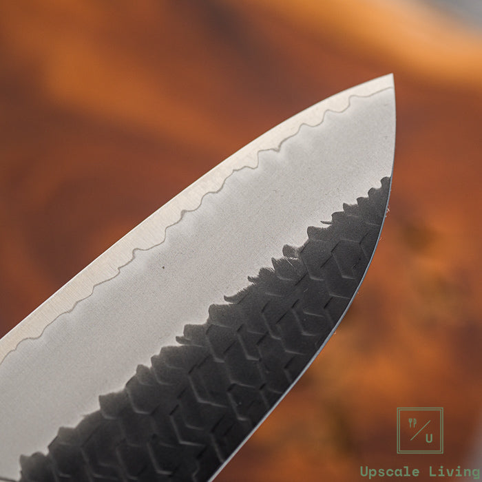 Nigara Hamono SG2 Kurouchi Tsuchime Santoku 180mm