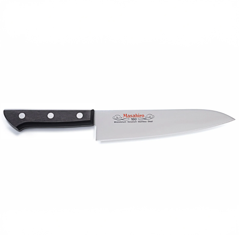 Pisau Dapur Jepang Masahiro MV Black Plywood Gyuto Knife 180mm