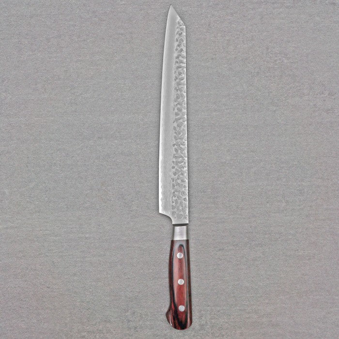 SAKAI TAKAYUKI 33-Layer Damascus Hammered Kengata 270mm
