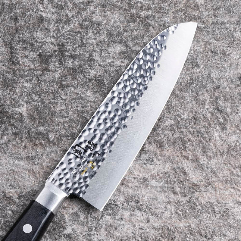 Pisau Dapur Jepang Sekimagoroku Imayou MV Hammered Finish Santoku 165mm