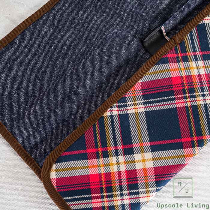 Shibata Takayuki Knife Roll Checked S 3 SLOTS
