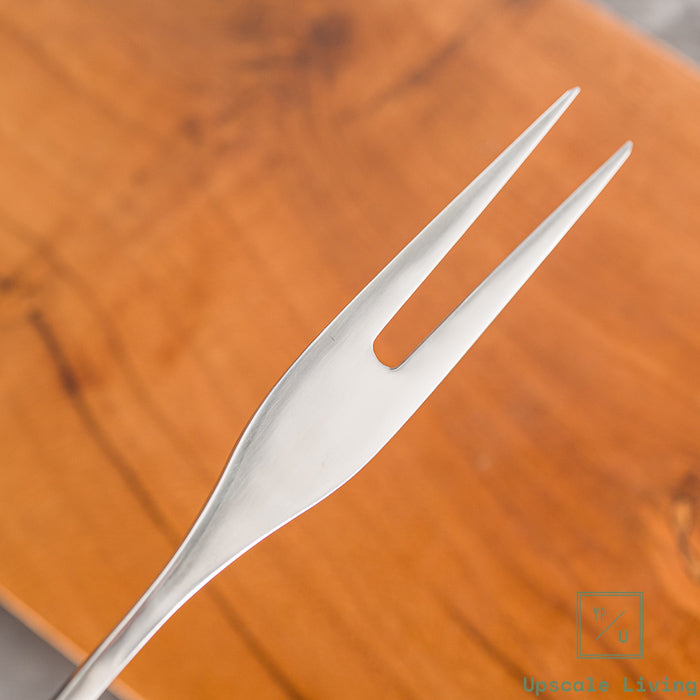 Steak Knife Fork set  AUS8 Yoshida Hamono Silver Plain
