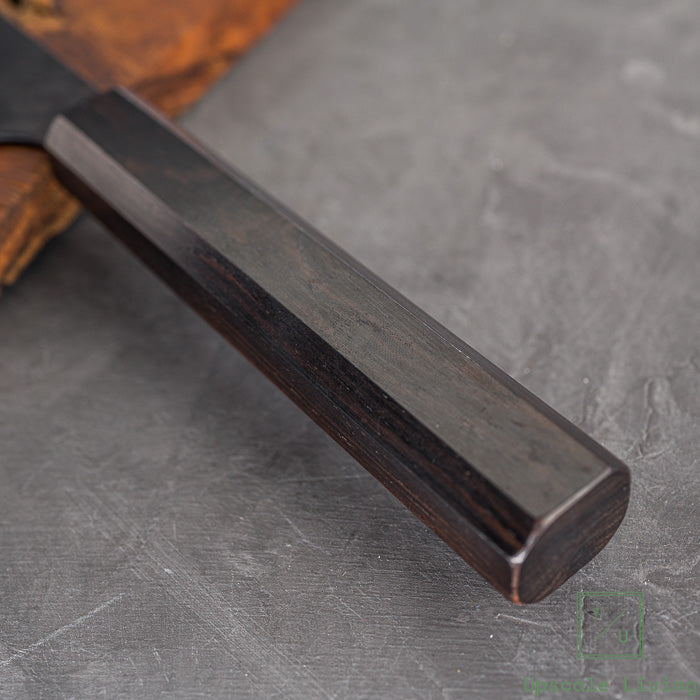 Pisau Dapur Jepang Nigara Hamono SG2 Kurouchi Tsuchime Kiritsuke Nakiri 180mm