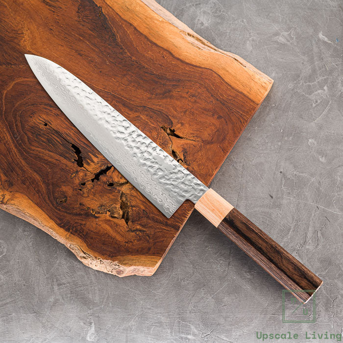 Pisau Dapur Jepang Kotetsu VG10 Tsuchime Damascus Wa-Gyuto 210mm