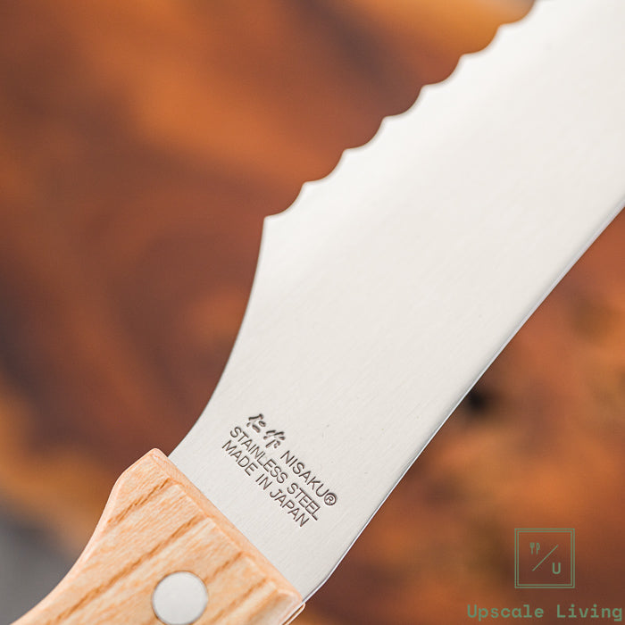 Pisau Roti Nisaku Wave Blade K-Trade MV Stainless Bread Knife 240mm