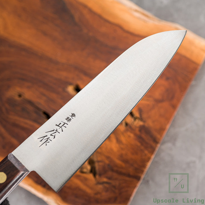 Pisau Dapur Jepang Masahiro Nihonkou (Japan Carbon Steel ) Rose Santoku 175mm