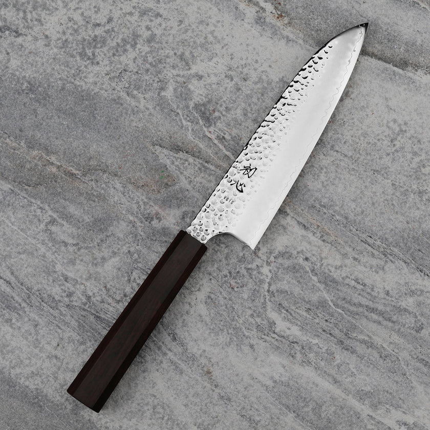 Hatsukokoro Hayabusa VG10  Tsuchime 3Layer Santoku 180mm